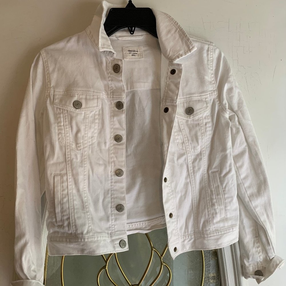 GAP Kids White Jean Jacket